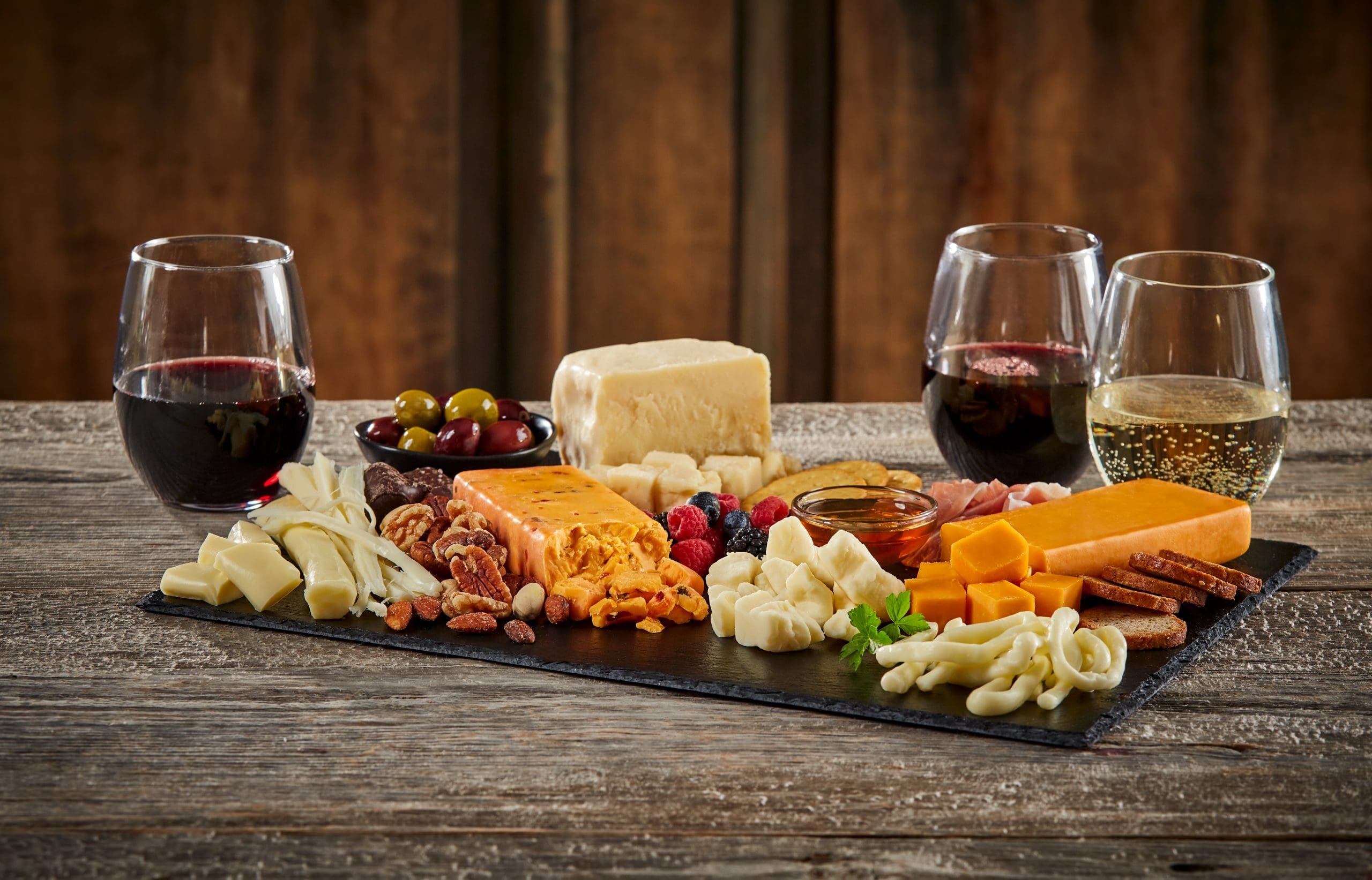 Ron's Wisconsin Cheese Products Display