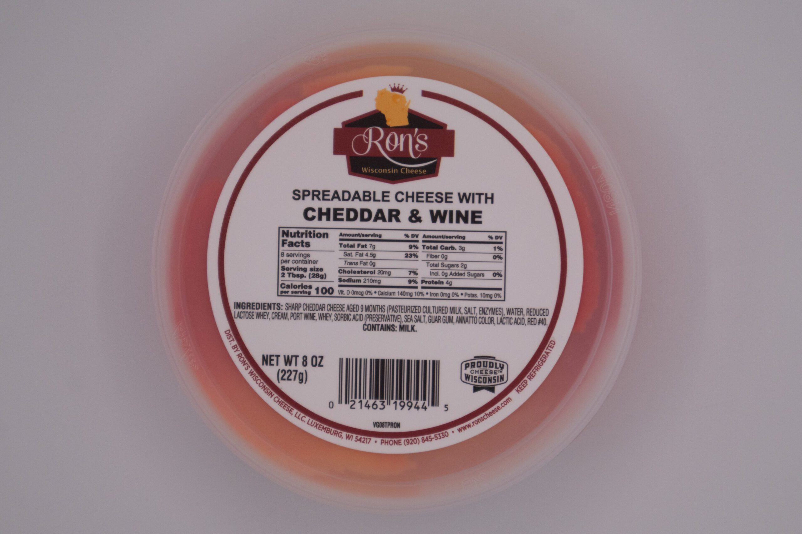 8oz Cheddar Wine Spread